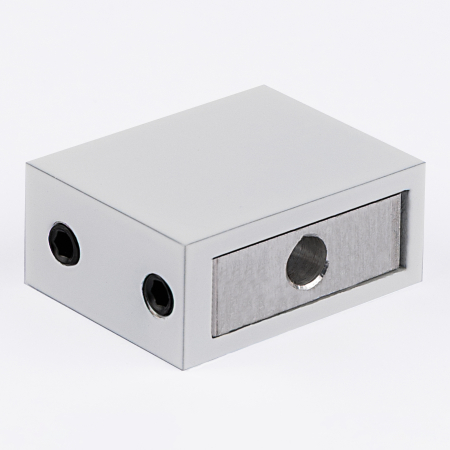 S02-500WM/sus304 Соединитель труба стена-стекло 30*10, белый матовый, sus304
